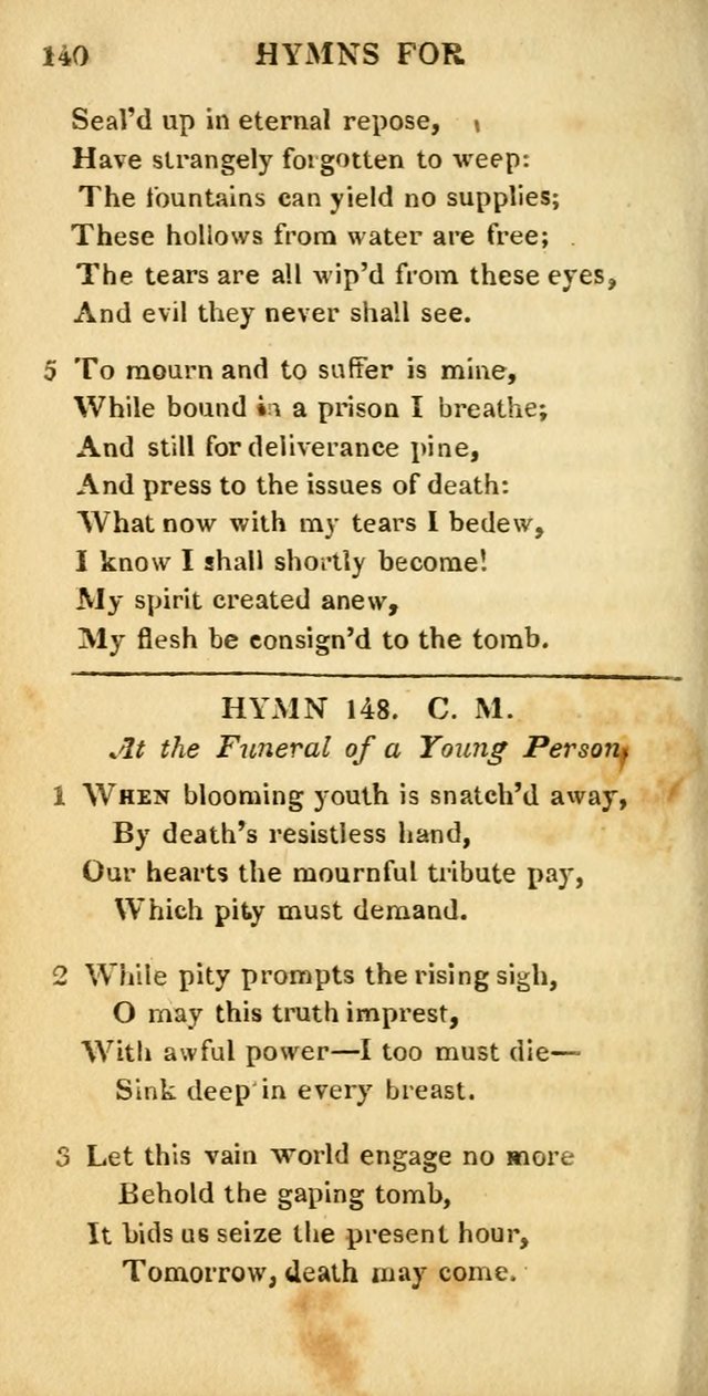 Hymns for Family Worship, with Prayers for Every Day in the Week (2nd ed.) page 140