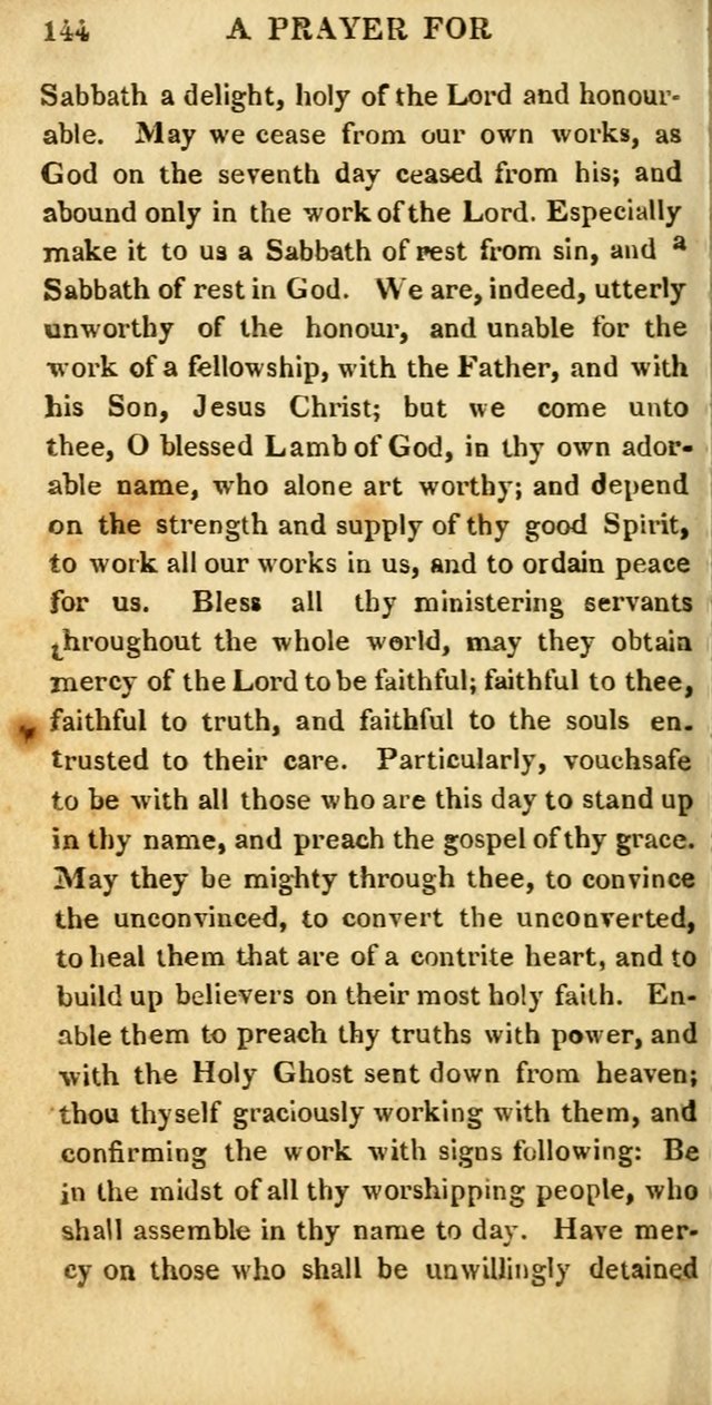 Hymns for Family Worship, with Prayers for Every Day in the Week (2nd ed.) page 144