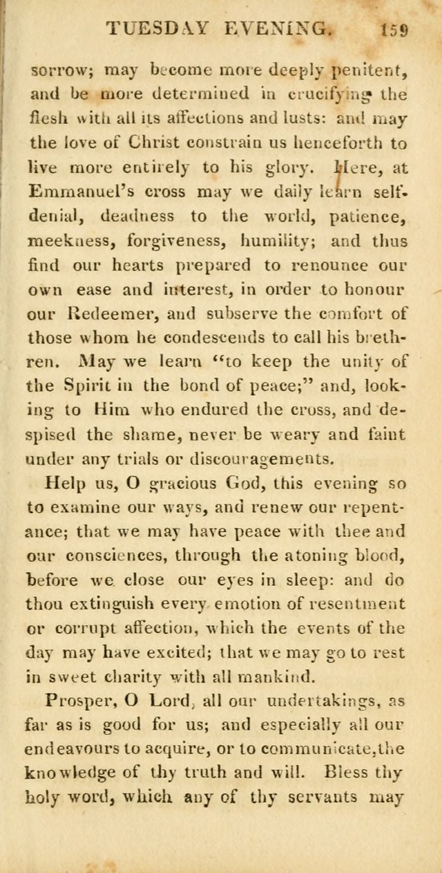 Hymns for Family Worship, with Prayers for Every Day in the Week (2nd ed.) page 159