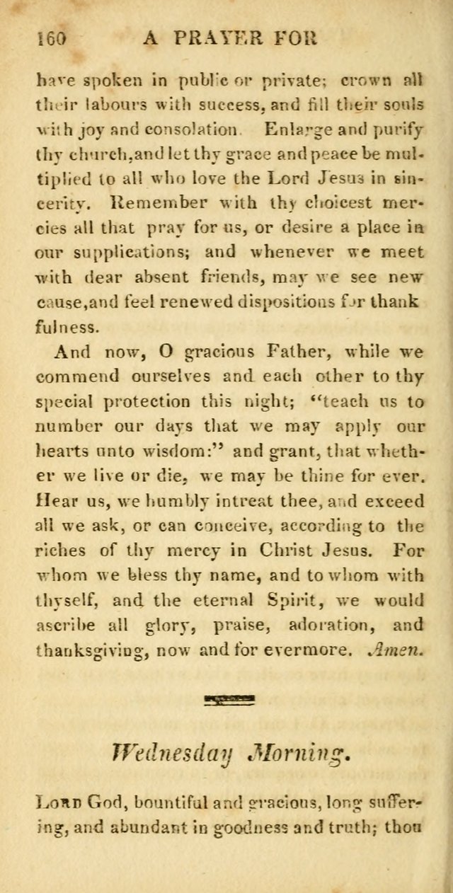 Hymns for Family Worship, with Prayers for Every Day in the Week (2nd ed.) page 160