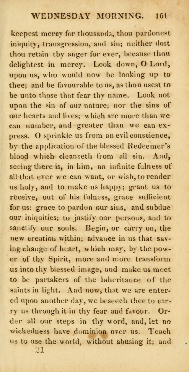 Hymns for Family Worship, with Prayers for Every Day in the Week (2nd ed.) page 161