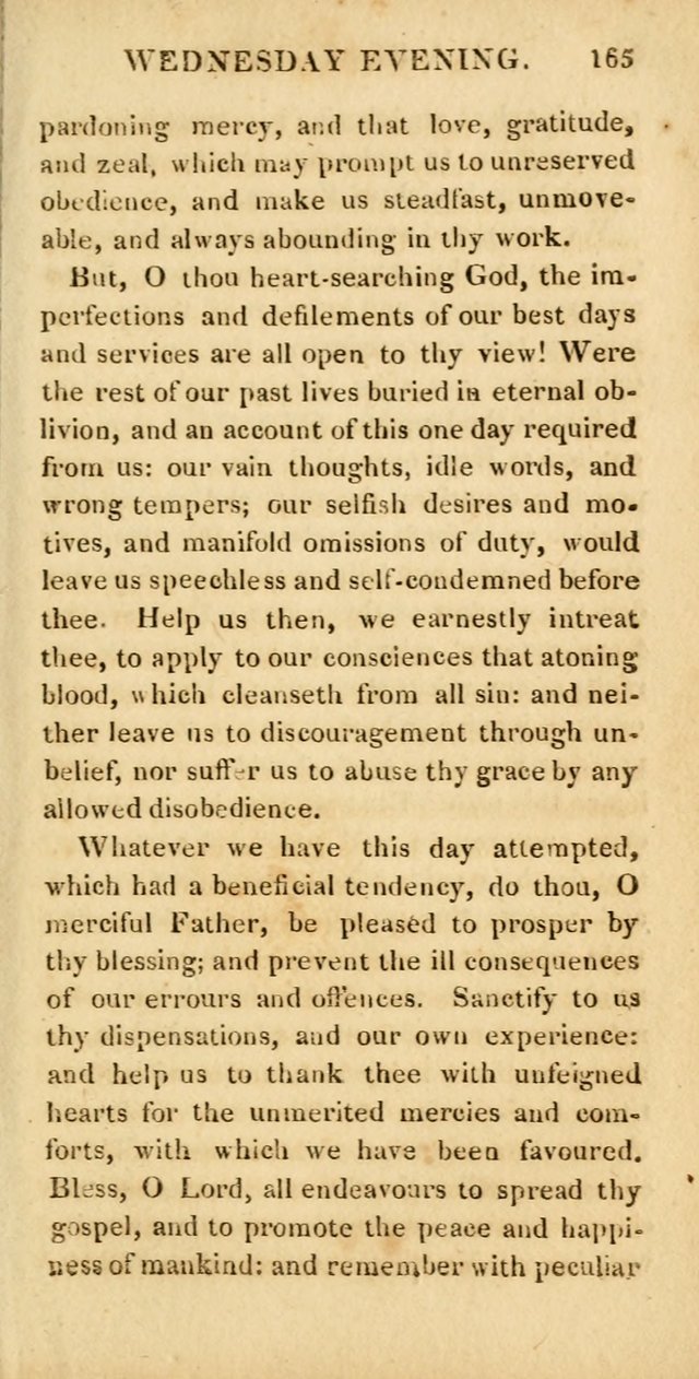 Hymns for Family Worship, with Prayers for Every Day in the Week (2nd ed.) page 165