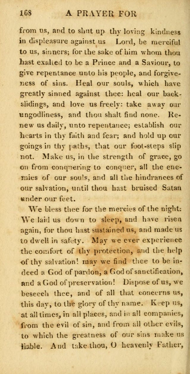 Hymns for Family Worship, with Prayers for Every Day in the Week (2nd ed.) page 168