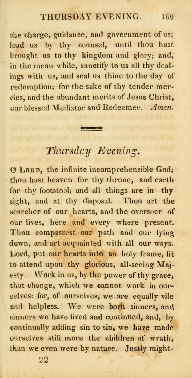 Hymns for Family Worship, with Prayers for Every Day in the Week (2nd ed.) page 169