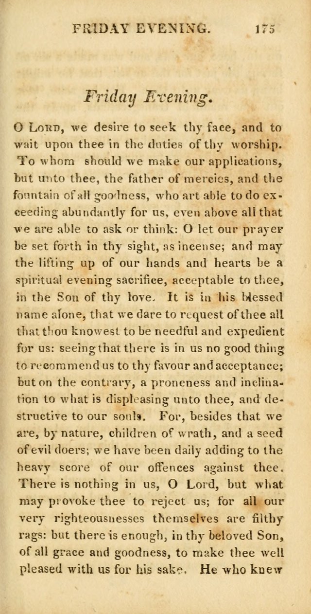 Hymns for Family Worship, with Prayers for Every Day in the Week (2nd ed.) page 175