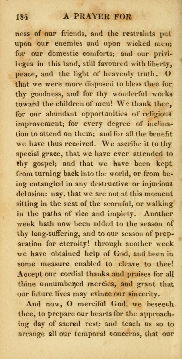 Hymns for Family Worship, with Prayers for Every Day in the Week (2nd ed.) page 184