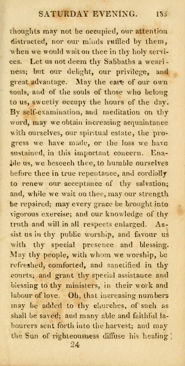 Hymns for Family Worship, with Prayers for Every Day in the Week (2nd ed.) page 185