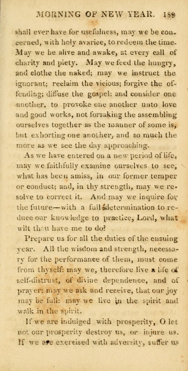 Hymns for Family Worship, with Prayers for Every Day in the Week (2nd ed.) page 189