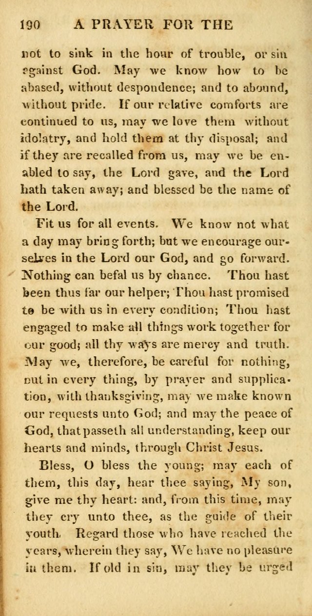 Hymns for Family Worship, with Prayers for Every Day in the Week (2nd ed.) page 190