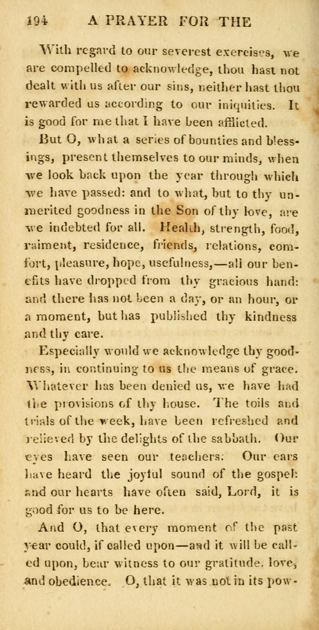 Hymns for Family Worship, with Prayers for Every Day in the Week (2nd ed.) page 194