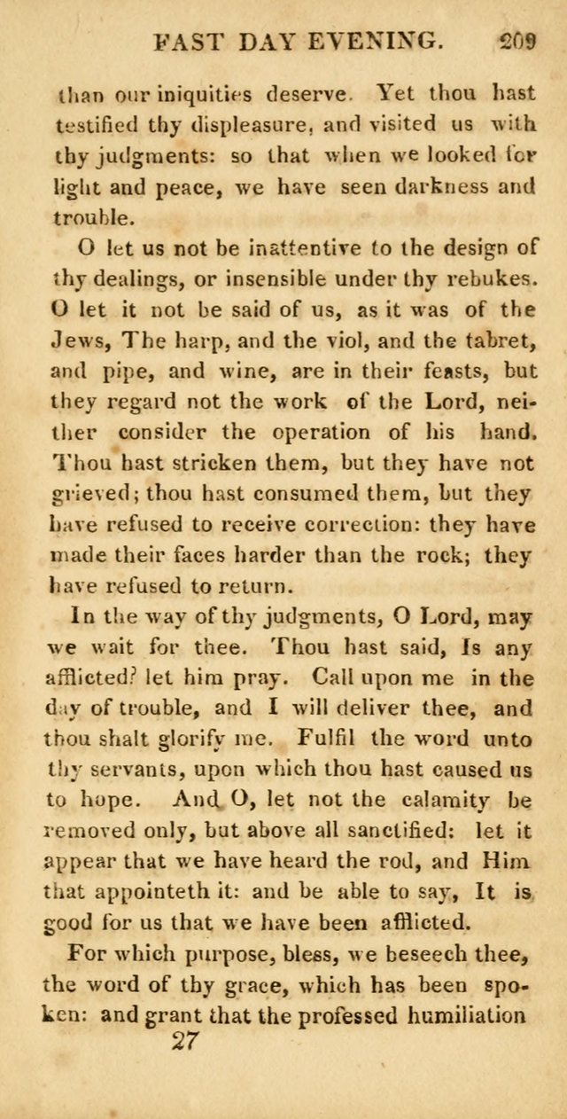 Hymns for Family Worship, with Prayers for Every Day in the Week (2nd ed.) page 209