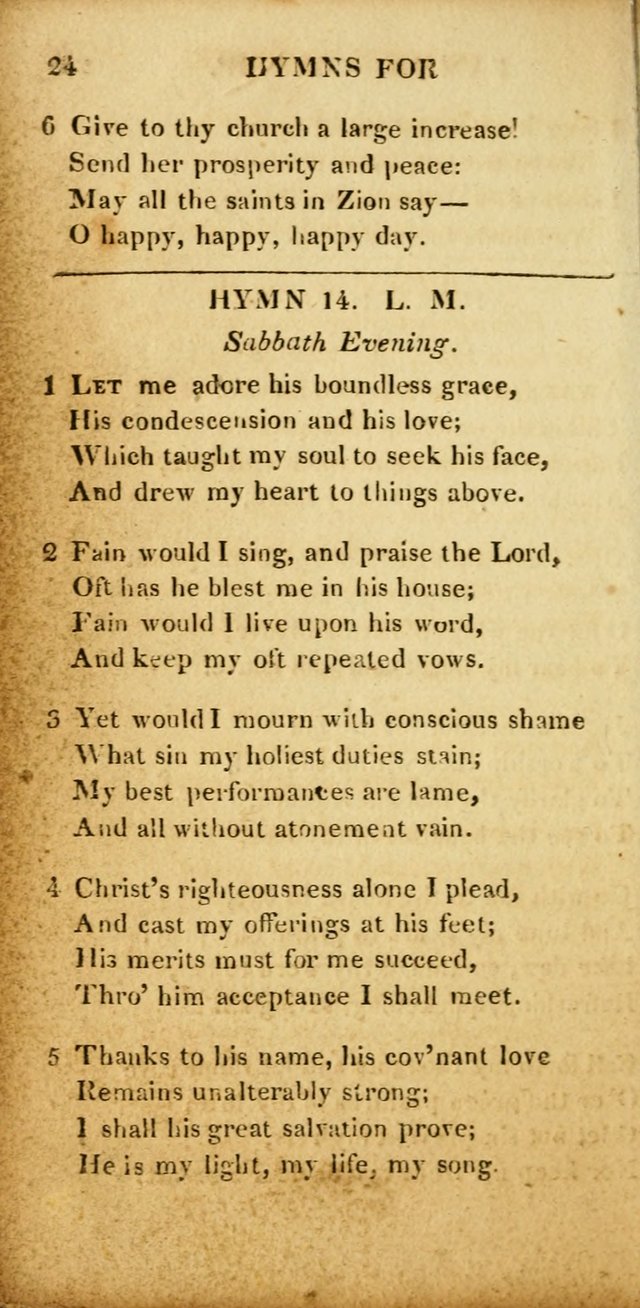 Hymns for Family Worship, with Prayers for Every Day in the Week (2nd ed.) page 24