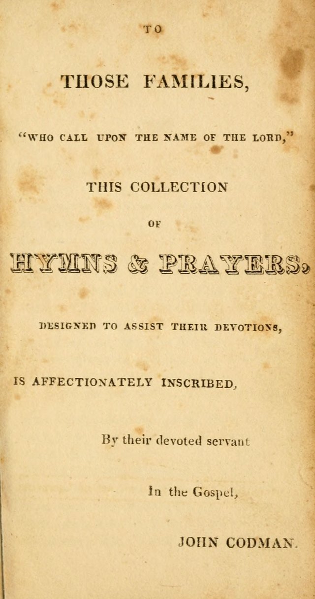 Hymns for Family Worship, with Prayers for Every Day in the Week (2nd ed.) page 3