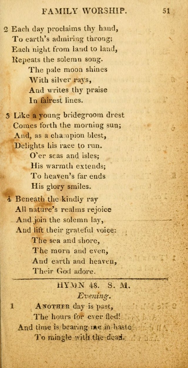 Hymns for Family Worship, with Prayers for Every Day in the Week (2nd ed.) page 51