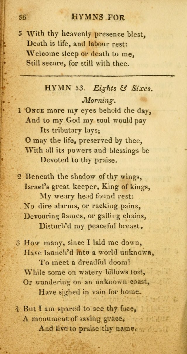 Hymns for Family Worship, with Prayers for Every Day in the Week (2nd ed.) page 56