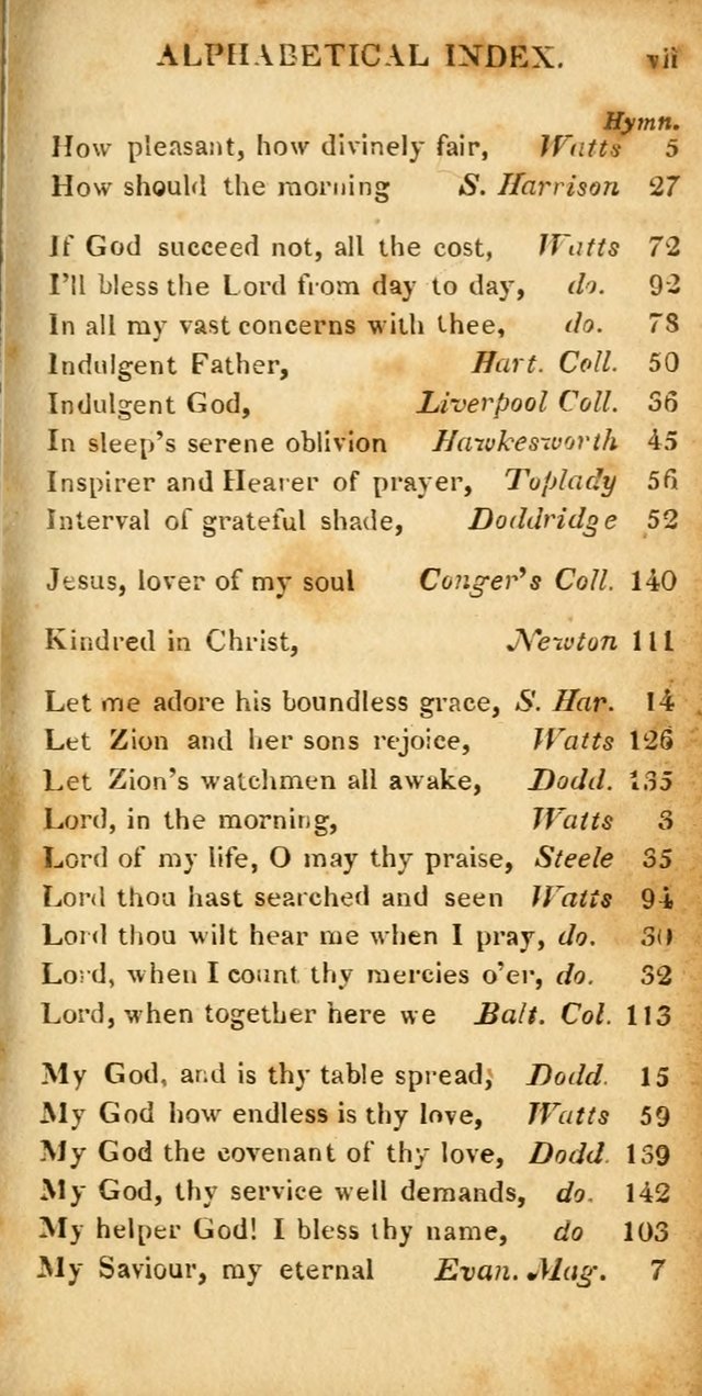 Hymns for Family Worship, with Prayers for Every Day in the Week (2nd ed.) page 7