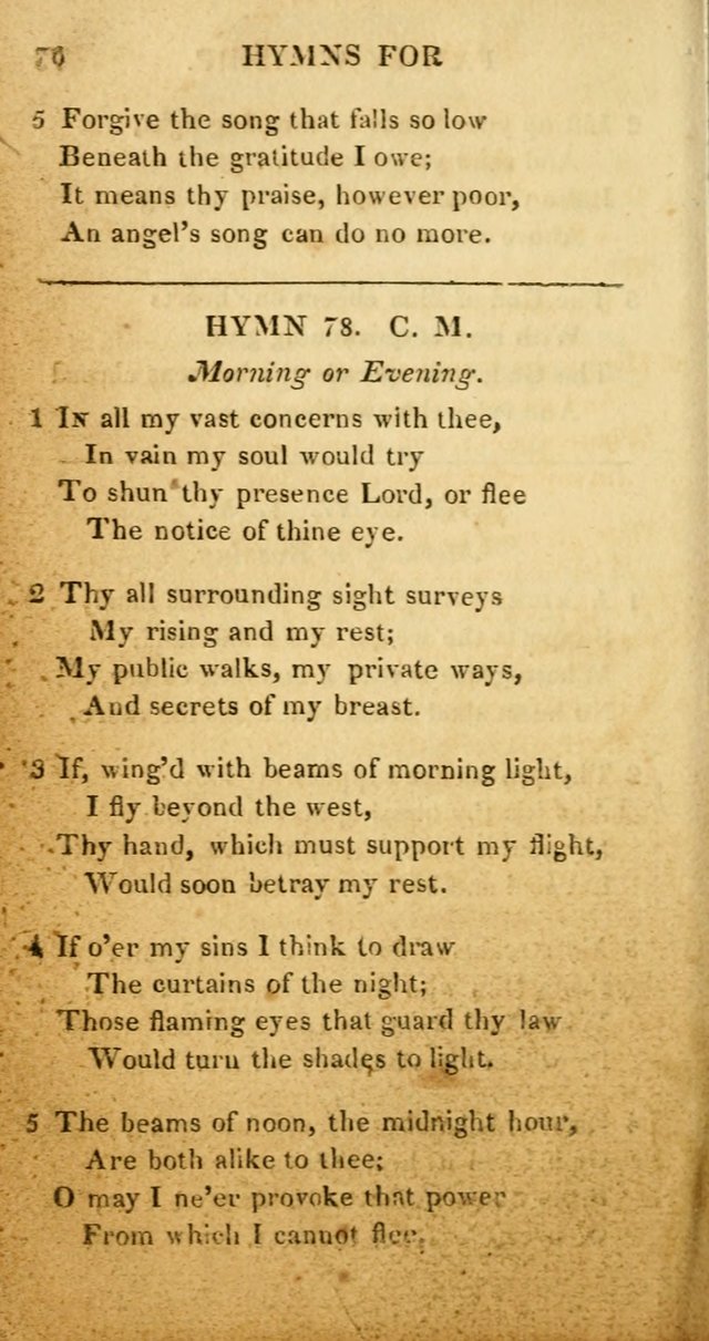 Hymns for Family Worship, with Prayers for Every Day in the Week (2nd ed.) page 76