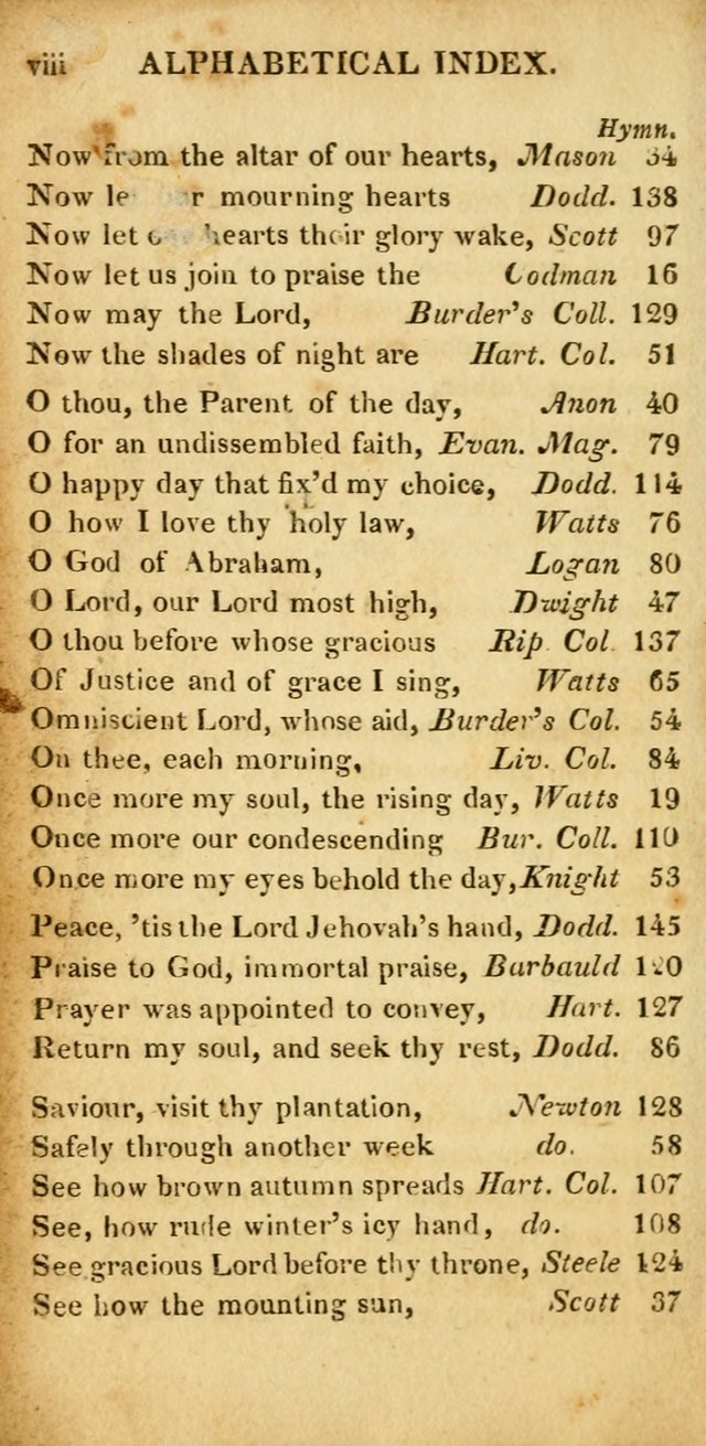 Hymns for Family Worship, with Prayers for Every Day in the Week (2nd ed.) page 8