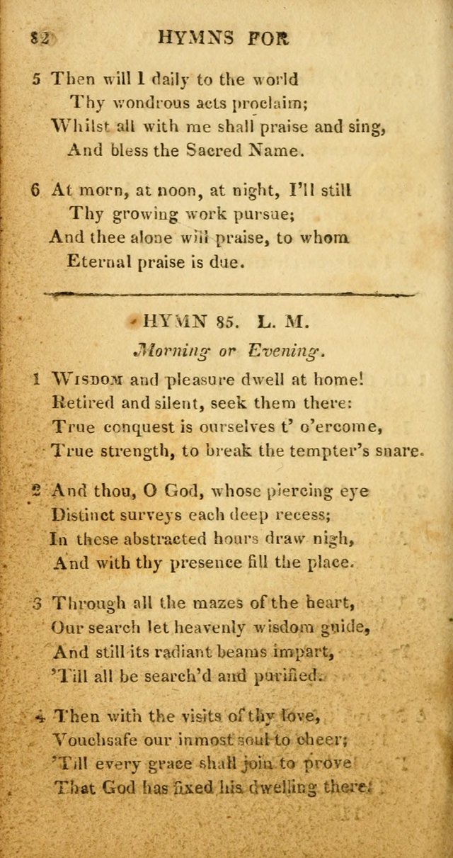 Hymns for Family Worship, with Prayers for Every Day in the Week (2nd ed.) page 82