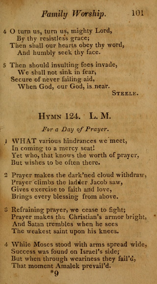 Hymns for Family Worship with Prayers for Every Day in the Week, Selected  from Various Authors page 102