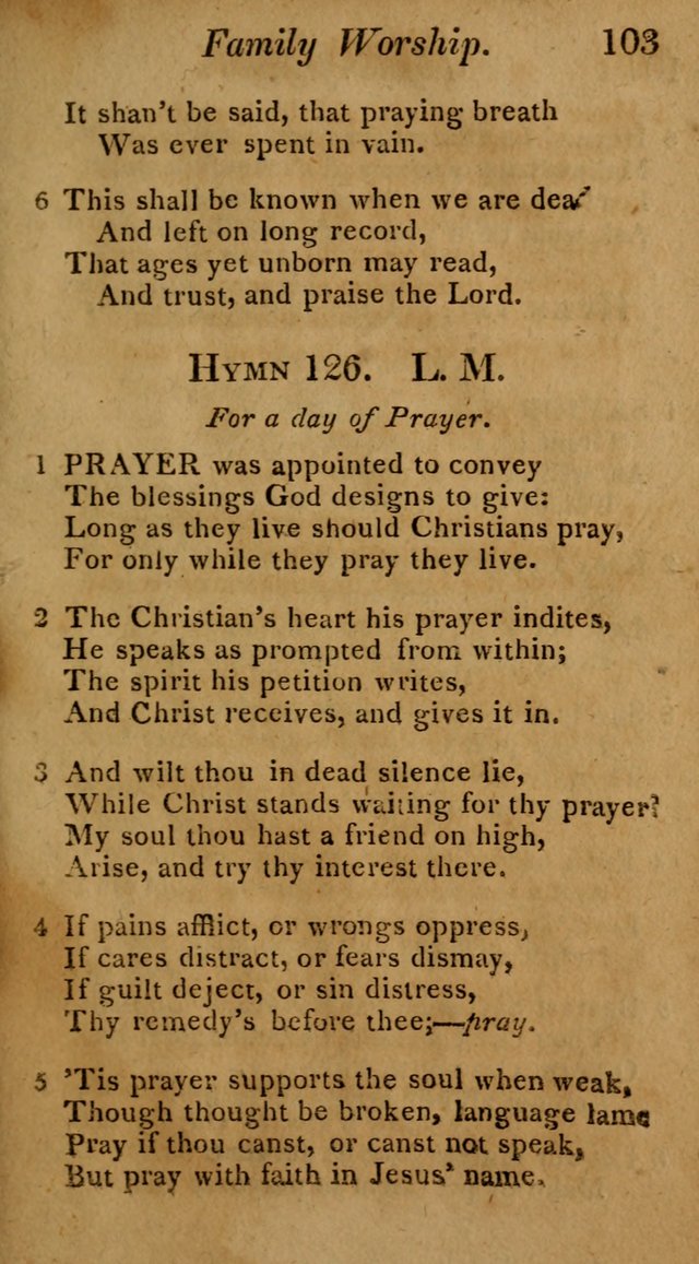 Hymns for Family Worship with Prayers for Every Day in the Week, Selected  from Various Authors page 104