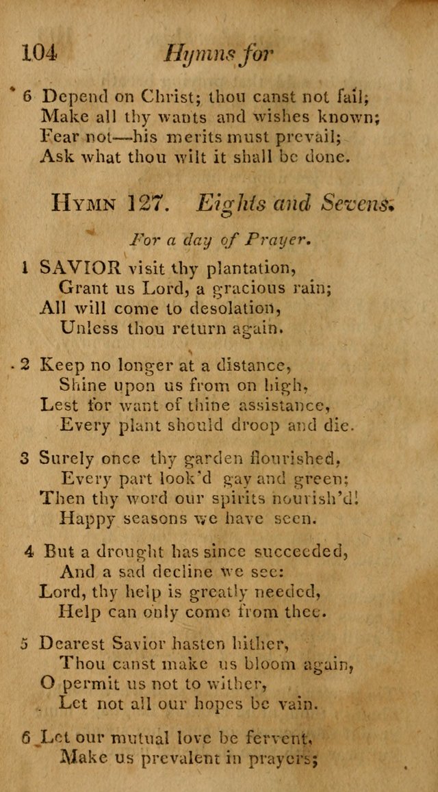 Hymns for Family Worship with Prayers for Every Day in the Week, Selected  from Various Authors page 105