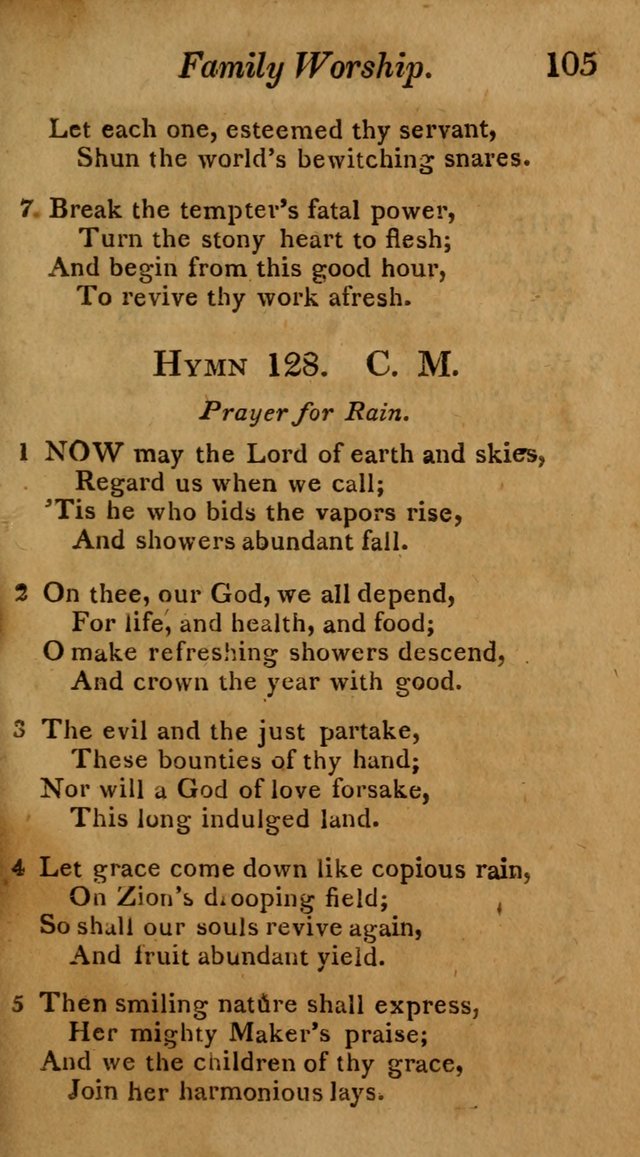 Hymns for Family Worship with Prayers for Every Day in the Week, Selected  from Various Authors page 106