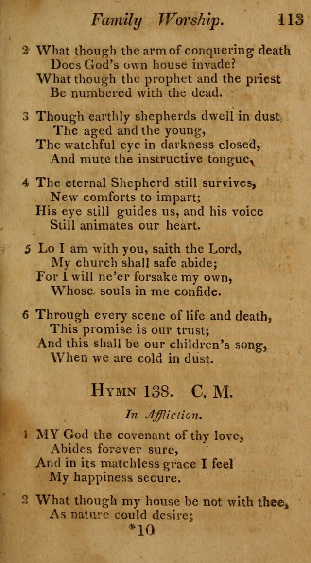 Hymns for Family Worship with Prayers for Every Day in the Week, Selected  from Various Authors page 114