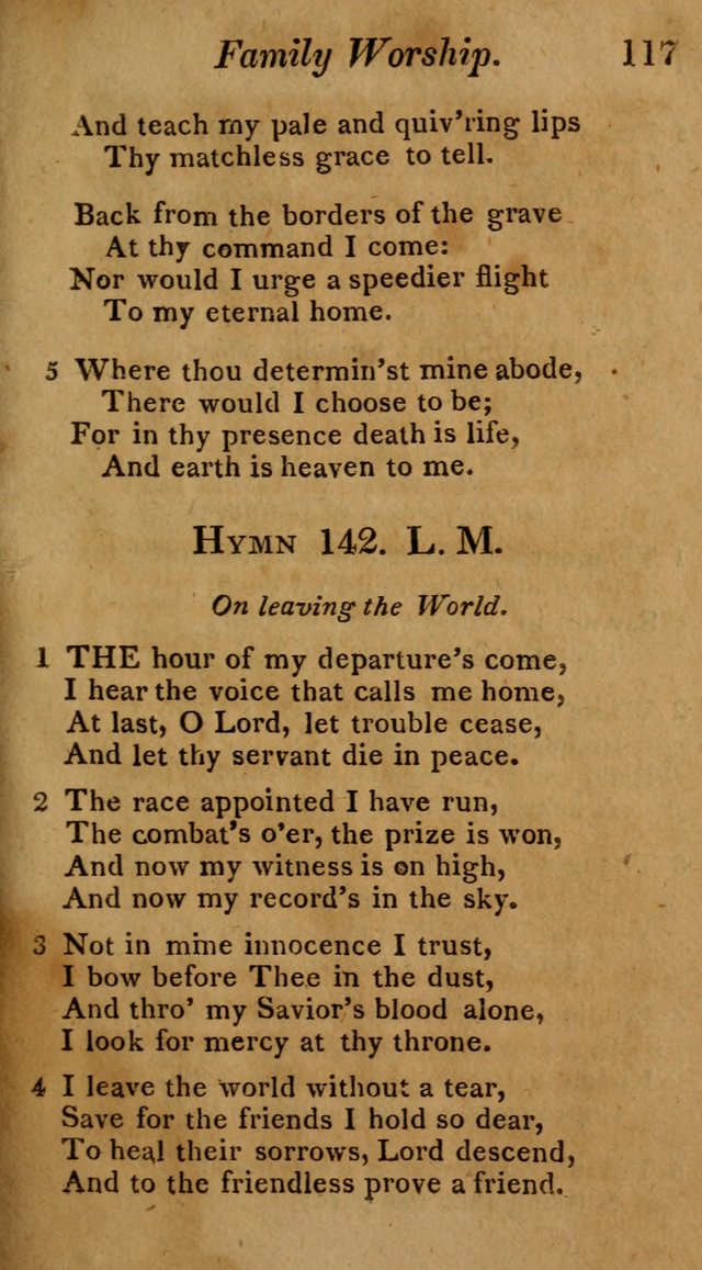 Hymns for Family Worship with Prayers for Every Day in the Week, Selected  from Various Authors page 118