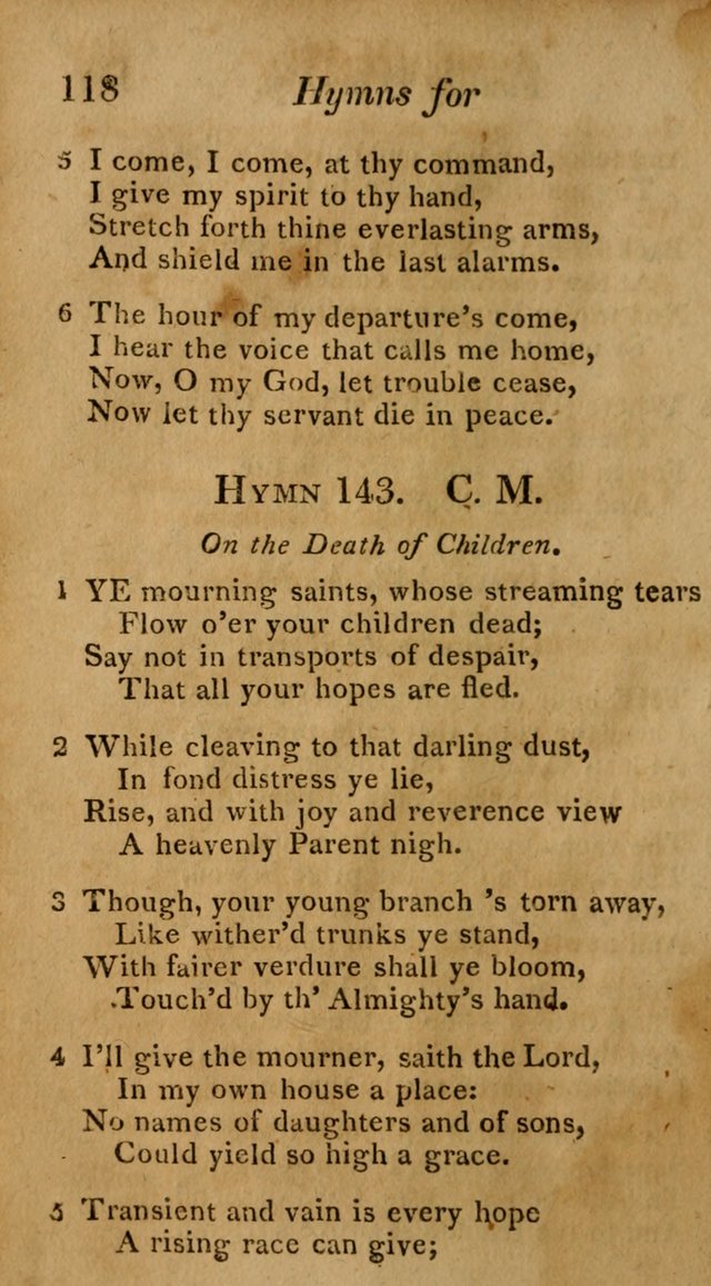 Hymns for Family Worship with Prayers for Every Day in the Week, Selected  from Various Authors page 119