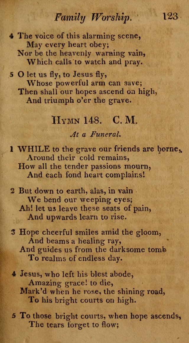 Hymns for Family Worship with Prayers for Every Day in the Week, Selected  from Various Authors page 124