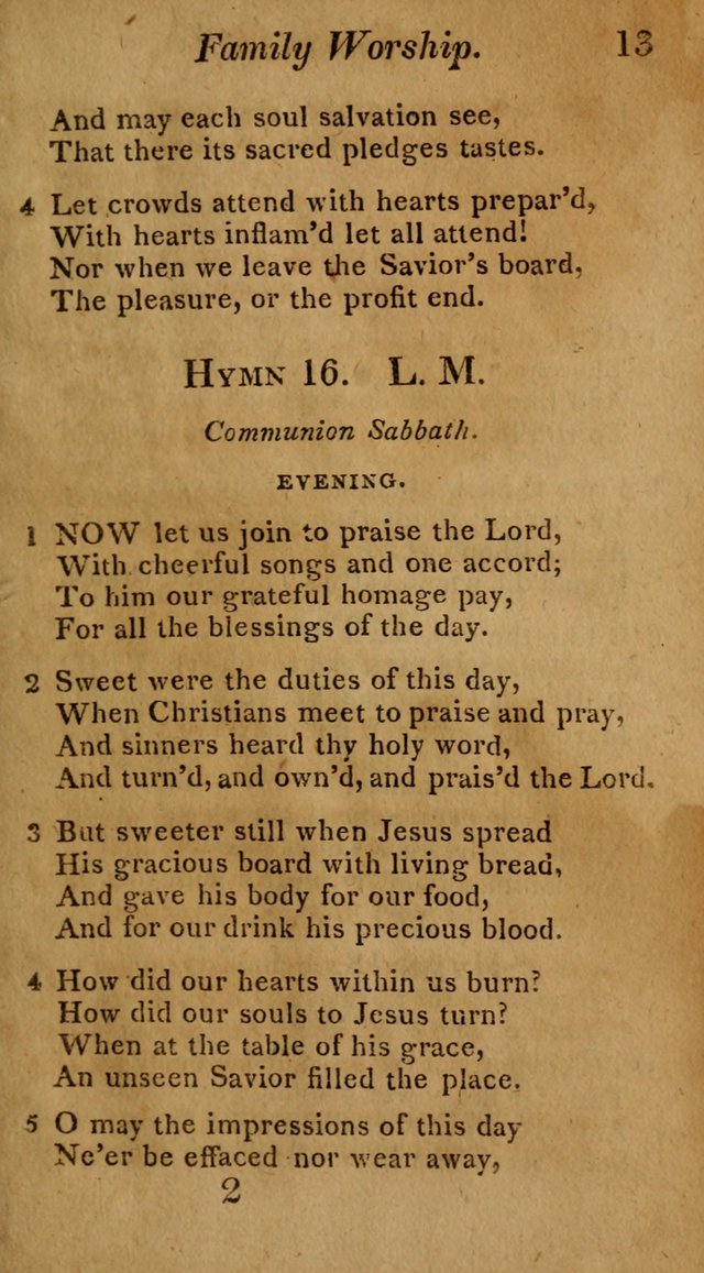 Hymns for Family Worship with Prayers for Every Day in the Week, Selected  from Various Authors page 14