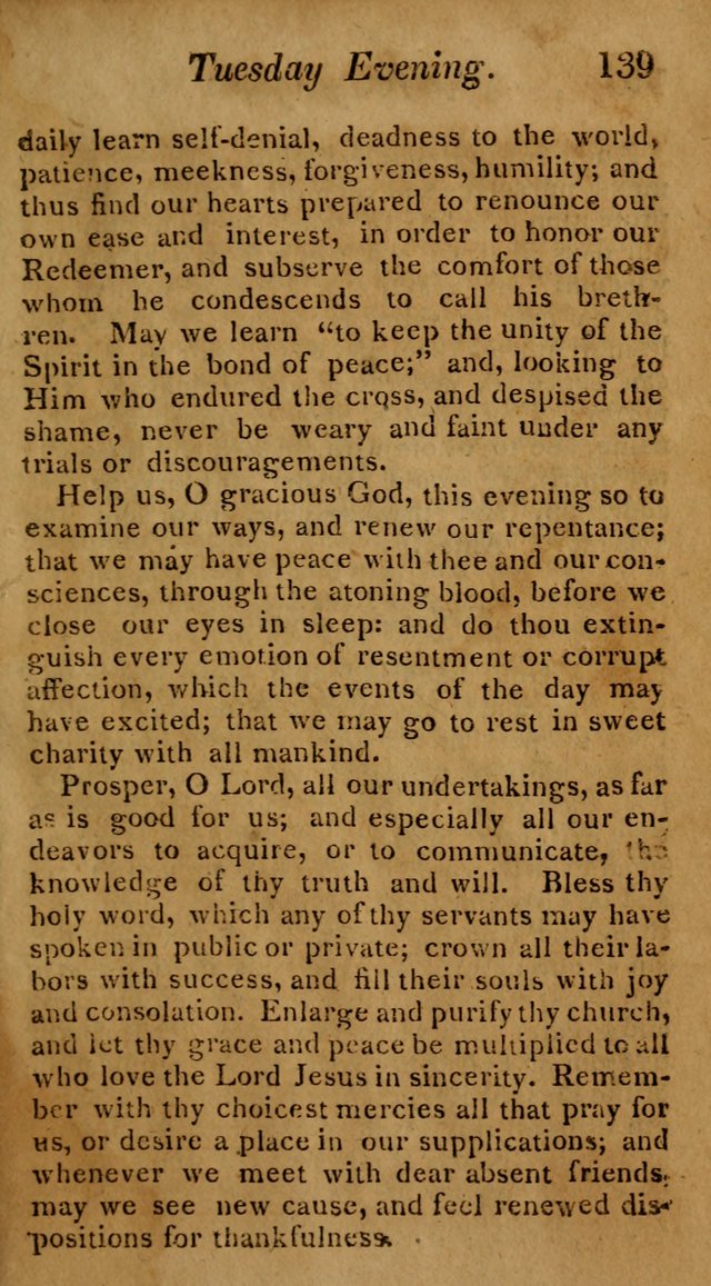 Hymns for Family Worship with Prayers for Every Day in the Week, Selected  from Various Authors page 140