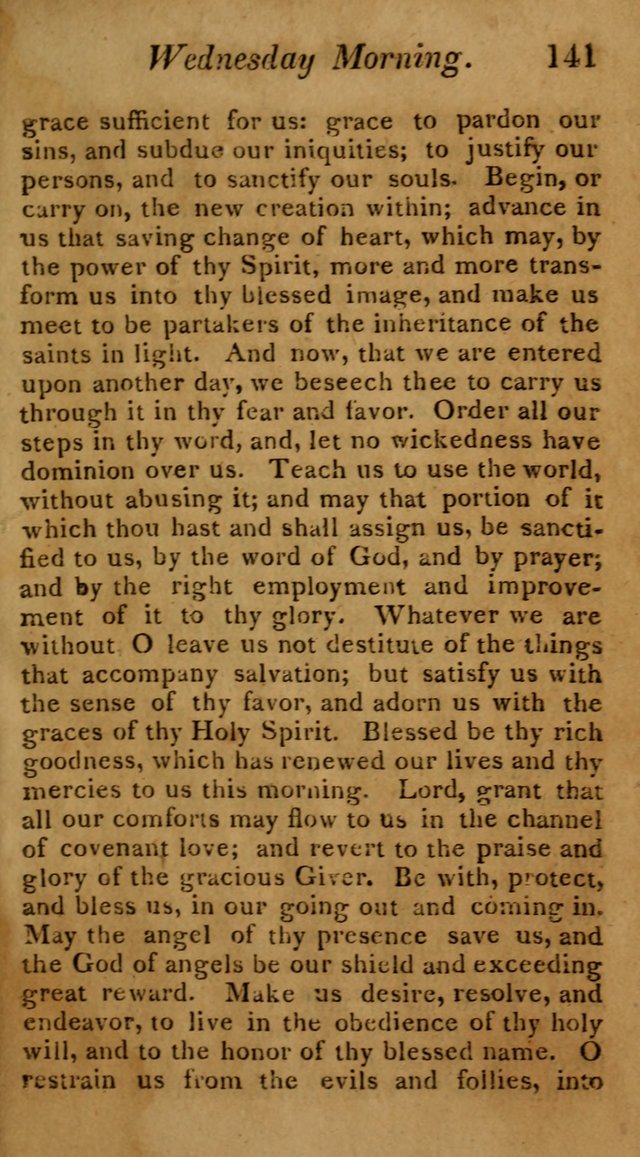 Hymns for Family Worship with Prayers for Every Day in the Week, Selected  from Various Authors page 142