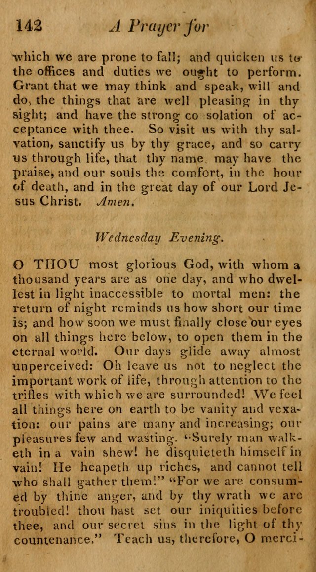 Hymns for Family Worship with Prayers for Every Day in the Week, Selected  from Various Authors page 143