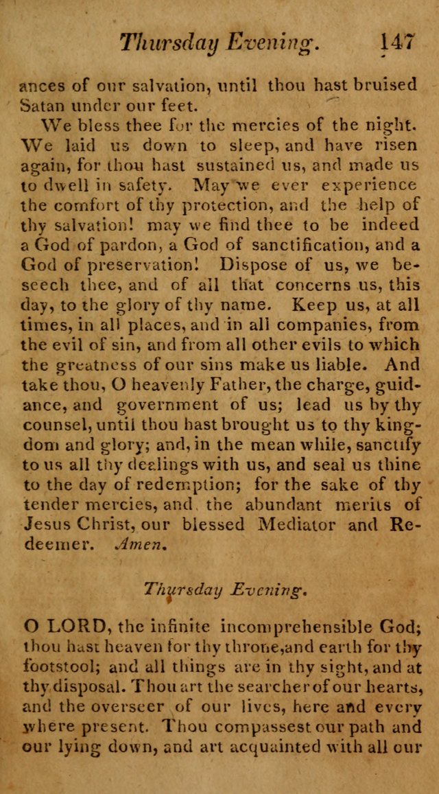 Hymns for Family Worship with Prayers for Every Day in the Week, Selected  from Various Authors page 148