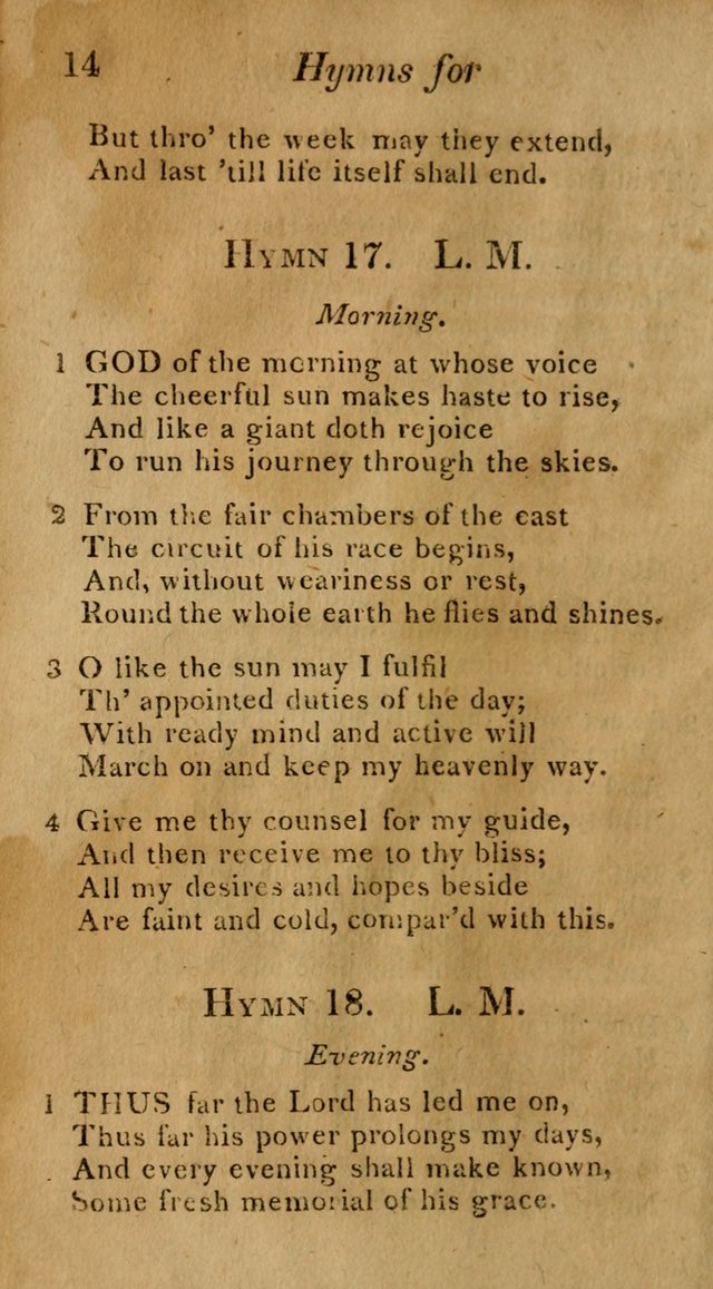 Hymns for Family Worship with Prayers for Every Day in the Week, Selected  from Various Authors page 15