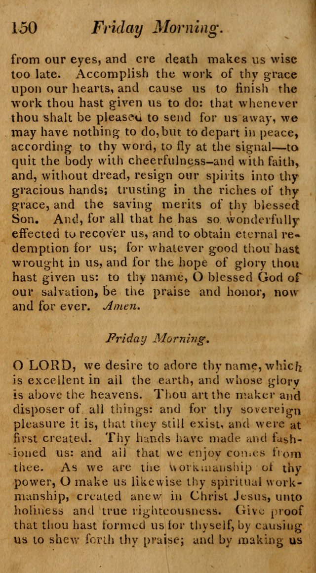 Hymns for Family Worship with Prayers for Every Day in the Week, Selected  from Various Authors page 151