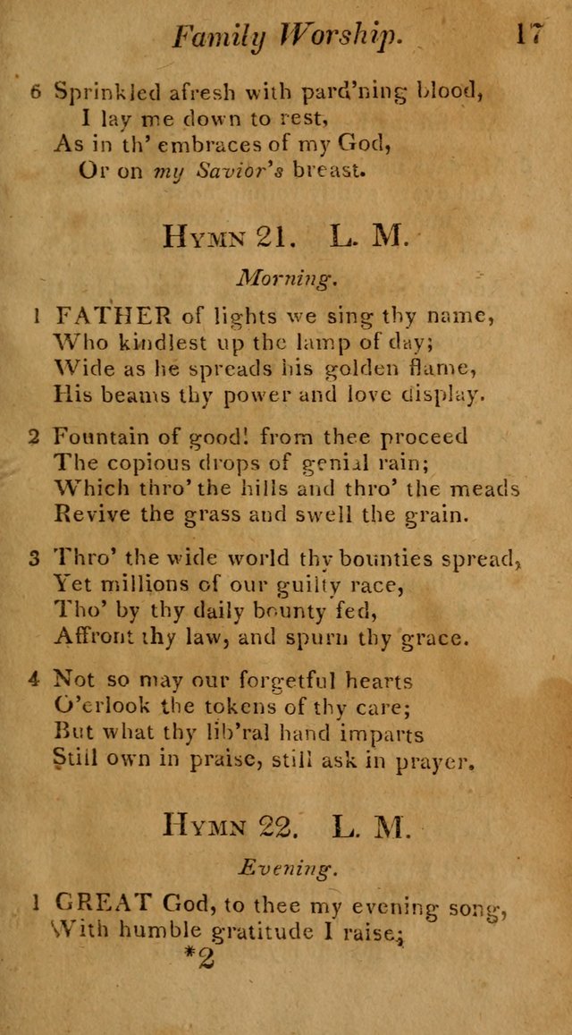 Hymns for Family Worship with Prayers for Every Day in the Week, Selected  from Various Authors page 18