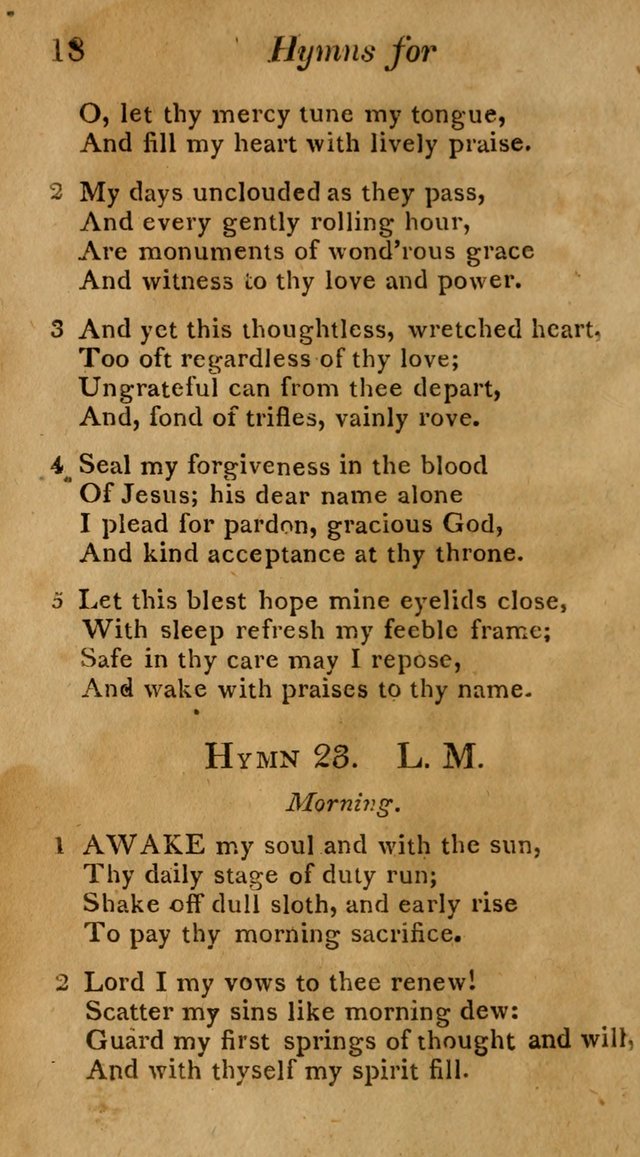 Hymns for Family Worship with Prayers for Every Day in the Week, Selected  from Various Authors page 19