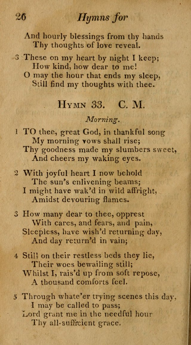 Hymns for Family Worship with Prayers for Every Day in the Week, Selected  from Various Authors page 27