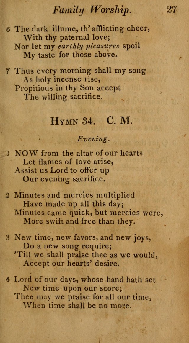 Hymns for Family Worship with Prayers for Every Day in the Week, Selected  from Various Authors page 28