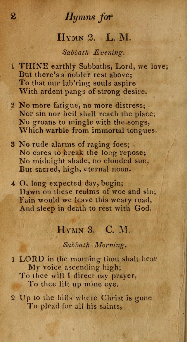 Hymns for Family Worship with Prayers for Every Day in the Week, Selected  from Various Authors page 3