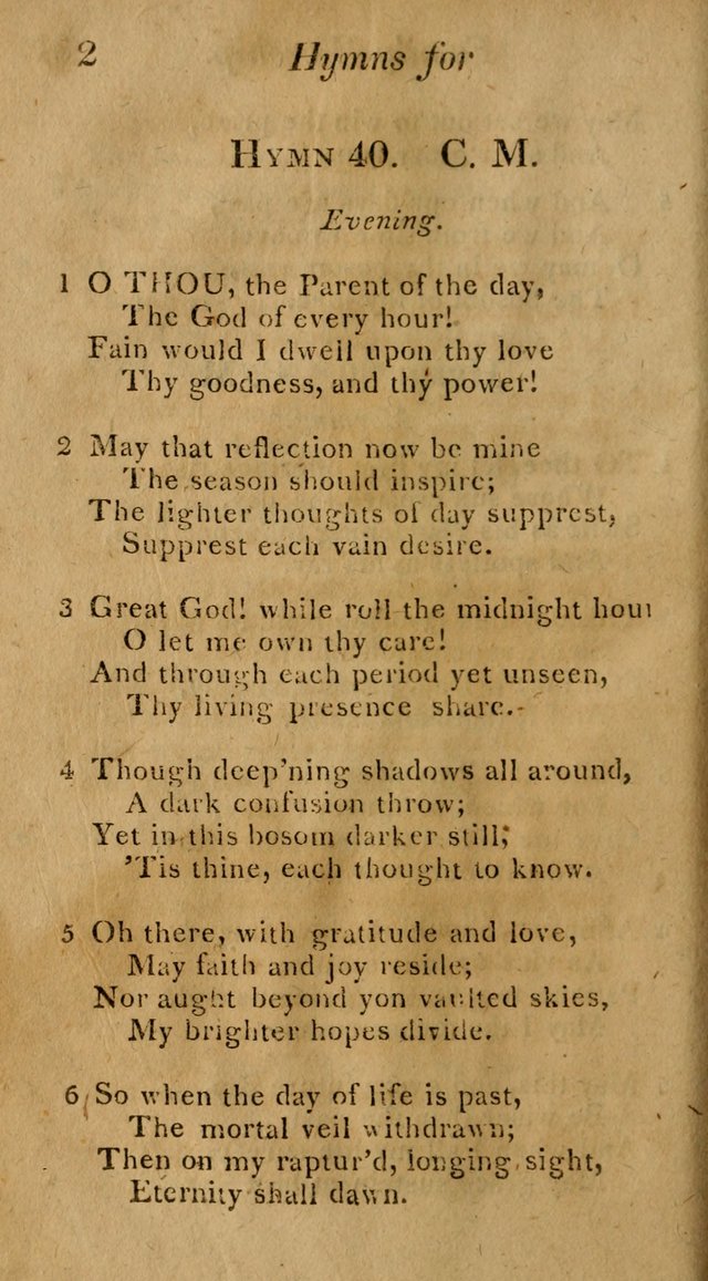 Hymns for Family Worship with Prayers for Every Day in the Week, Selected  from Various Authors page 33