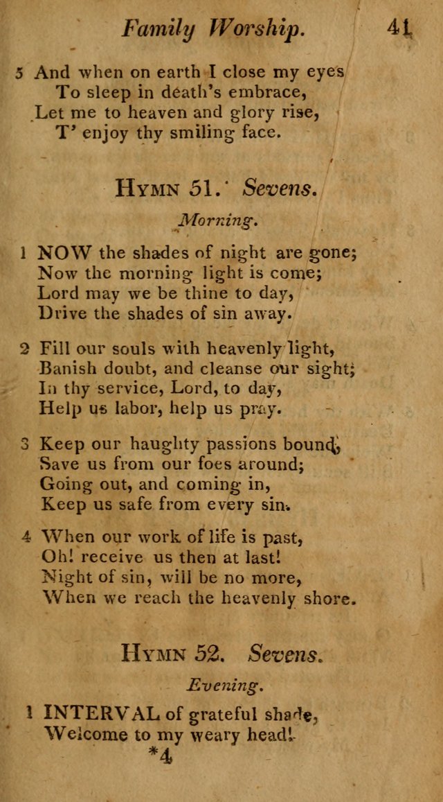 Hymns for Family Worship with Prayers for Every Day in the Week, Selected  from Various Authors page 42