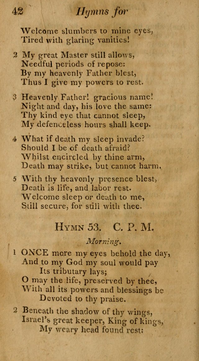 Hymns for Family Worship with Prayers for Every Day in the Week, Selected  from Various Authors page 43