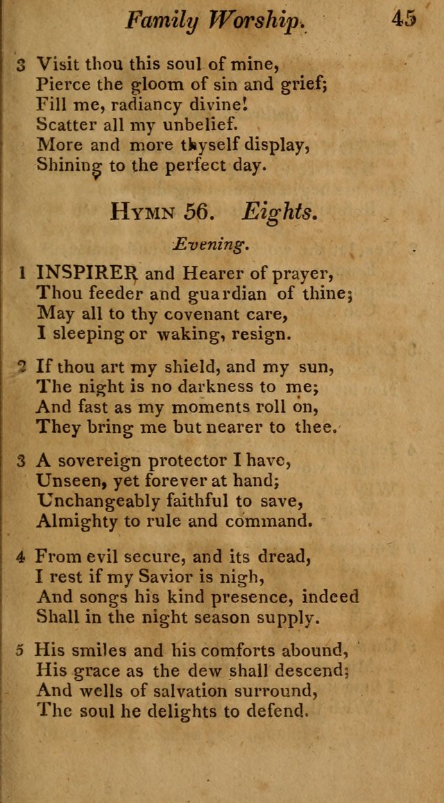 Hymns for Family Worship with Prayers for Every Day in the Week, Selected  from Various Authors page 46