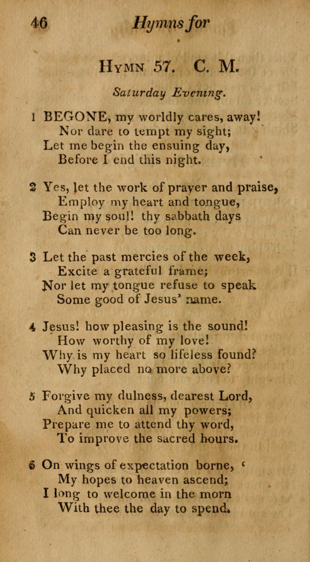 Hymns for Family Worship with Prayers for Every Day in the Week, Selected  from Various Authors page 47