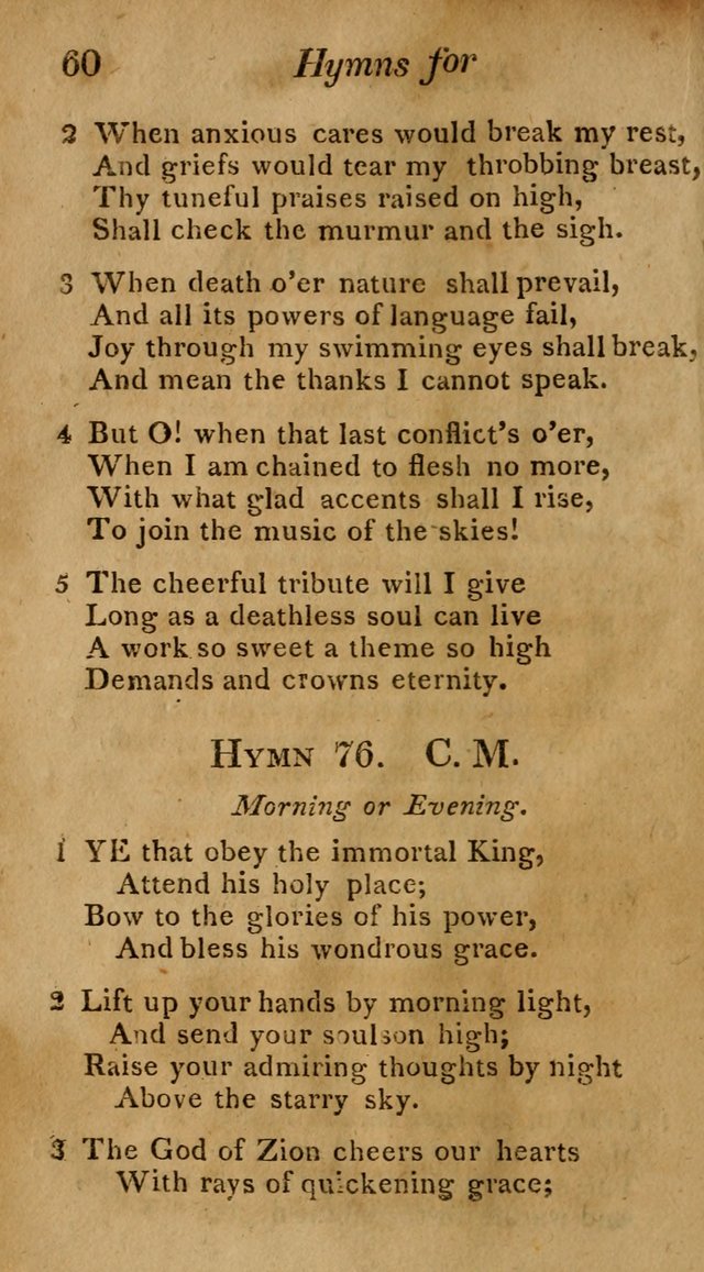 Hymns for Family Worship with Prayers for Every Day in the Week, Selected  from Various Authors page 61