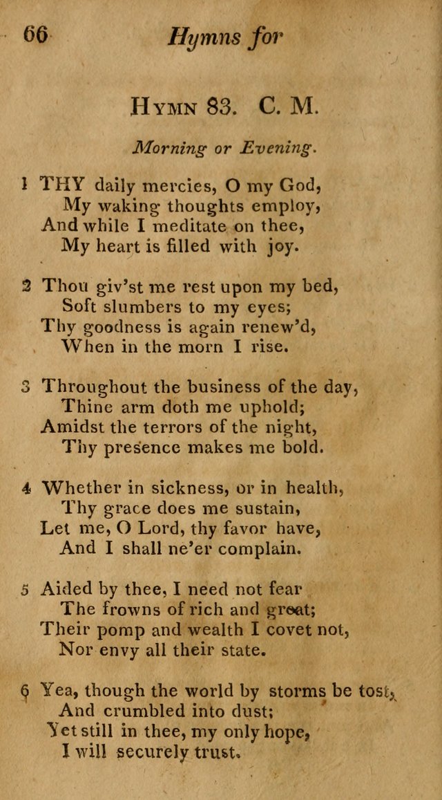 Hymns for Family Worship with Prayers for Every Day in the Week, Selected  from Various Authors page 67